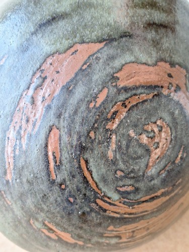 Moon Vase Pottery Vase, Tenmoku glaze, 22cm Tall - Bild 9 von 10