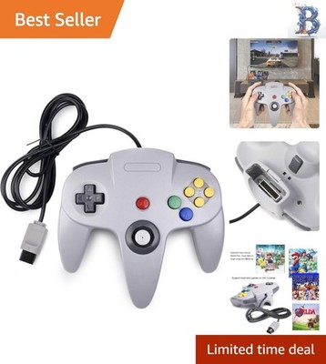 Enhanced Classic N64 Gamepad - Wired Controller with 3D Analog Precision Control
