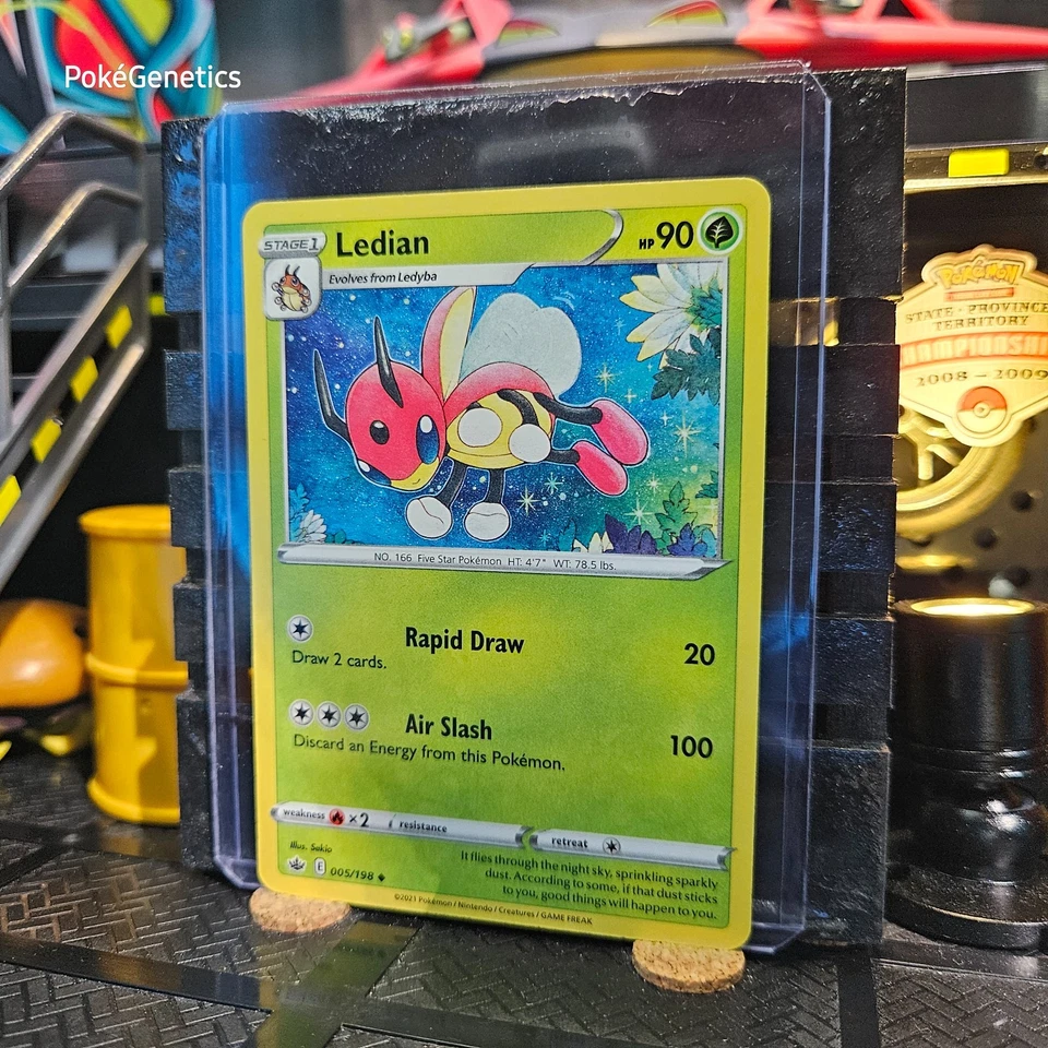 Ledian Chilling Reign Pokémon TCG 005/198 Sword & Shield SWSH06 Uncommon - Image 2 of 4