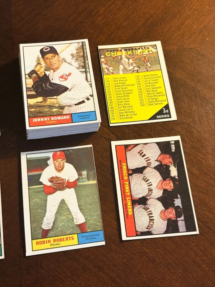 50 различных бейсбольных карточек 1972 Topps — стартовый набор — Робин Робертс / Джей Вуд+! - Изображение 2 из 3