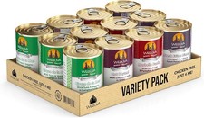 12PK Weruva Classic Dog Food, Variety Pack, Chicken Free Wet Dog Food 14oz Cans