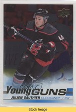 2019-20 Upper Deck Young Guns Silver Foil Julien Gauthier #498 READ d3l