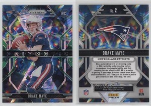 2024 Panini Prizm Prizmatic Green Ice Prizm Drake Maye #2 Rookie RC
