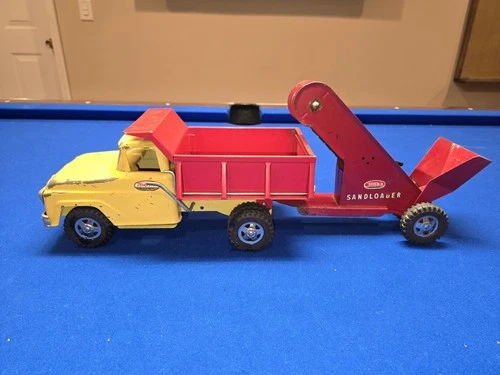 Tonka Dump Truck with Sand Loader Pressed Steel Vintage