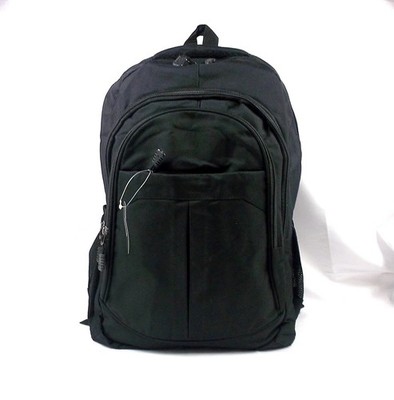 Rucksack Herren Damen groß Leinwand schwarz PC-Halter Arbeit Büro Reise LY9927