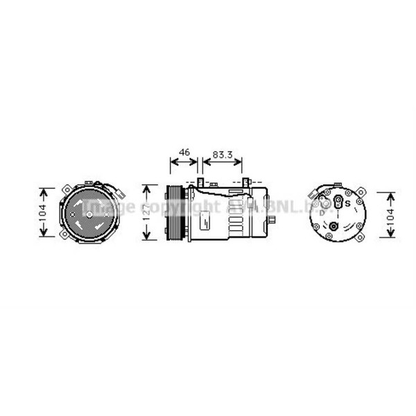 Kompressor Klimaanlage FüR Vw Transporter Iv Bus Lt 28-35 Ii-image