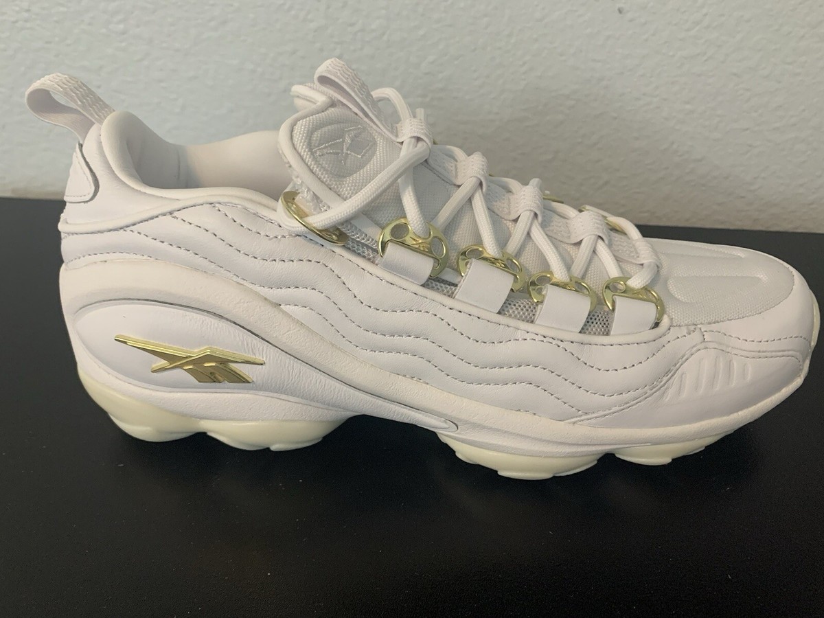 Reebok DMX Run 10 AFF White Sleek Metallic Gold Men's Size 9 Reebok DMX Run 10 AFF White Sleek Metallic Gold Men's Size 9