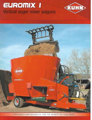 Farm Equipment Brochure - Kuhn - Euromix I - Auger Mixer Wagon - 2008 (F8775)