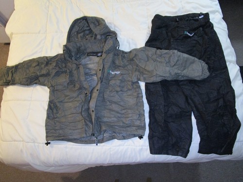 Frogg Toggs All Sport Rain Jacket & Pants Combo Tan Black Men’s M MEDIUM READ AD