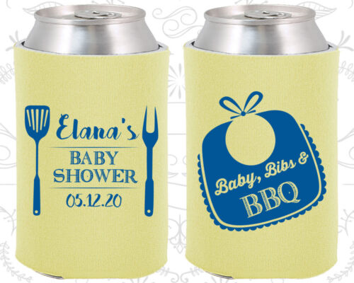 Baby Shower Koozies Koozie Supplies (90114)  BBQ, Barbecue, Bibs - Picture 1 of 4