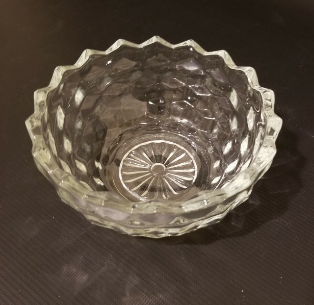 Homco American Whitehall Indiana Glass Crystal Bowl eBay