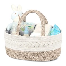 Portable Cotton Baby Diaper Storage Caddy - Stylish Essential for Every Nursery