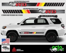 fit 4runner toyota trd pro 4x4 wheels roker doors decal sticker roof rack tires