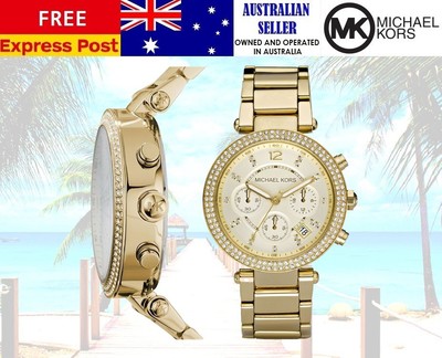 NEW MICHAEL KORS PARKER MK5354 ALL GOLD 