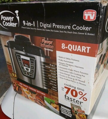 Power Cooker 8 quart digital pressure cooker New