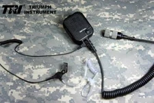 TRI Handmic with Air Duct headset For PRC152 148 MBITR RADIO HARRIS THALES Stock