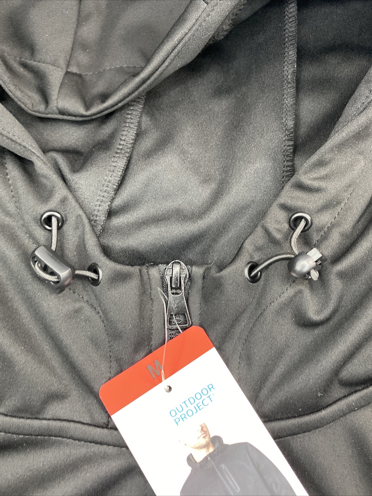 Mondetta Outdoor Project Men’s Full Zip Jacket Adjustable Hood Black Sz Med NWT eBay