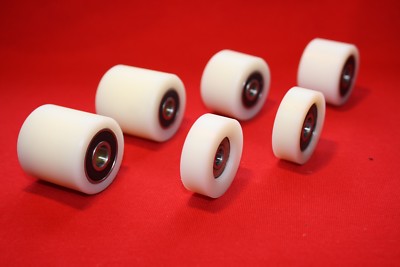 2 in Nylon Roller Wheel Plastic Bearing CNC Guiding Wheel Flat Belt