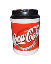 Vintage 1990s Coca-Cola Oversized Travel Mug Cup Trucker Betras USA Coke Bottle 