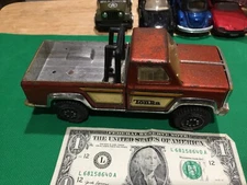 Vintage Tonka Pickup Truck Brown Gold  Black Yellow Made in the USA IN USED B340