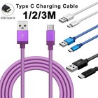 1M/2M/3M Long Braided Charging Cable USB To Type-C Cord Fast Charge For Android