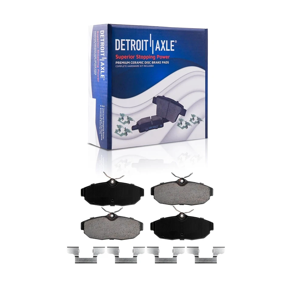 Rotores de disco perforados delanteros y traseros pastillas de freno para Ford Mustang 2005-2010 4,6 L Foto 4 de 4