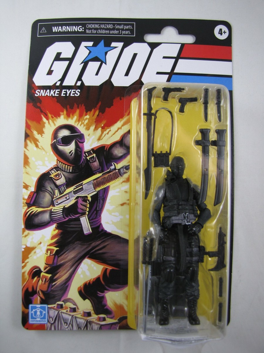 2021 GI Joe Retro Collection Walmart Exclusive Snake Eyes 3.75