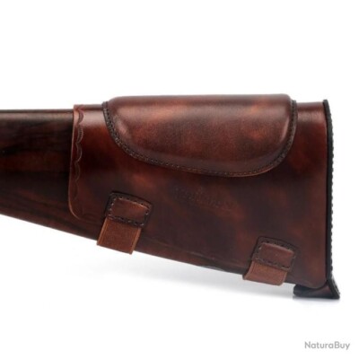Tourbon-Porte-munitions En Cuir Pour L'adhérence Du Fusil à 5 Balles Marron Livraison Gratuite Item 13350267