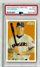 2006 Bowman Heritage Ian Kinsler PSA 10 RC