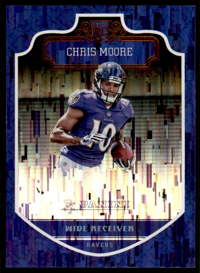 Chris Moore 2016 Panini Chainmail Armor Rookie #254 Baltimore Ravens Parallel RC