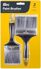 2 Pack 3 + 4 Inch Shed Fence Wall Paint Brush Set Painting Decorating Brushes