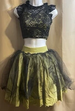 Dance Costume Curtain Call P542 Adult Small Contemporary 2pc Modern 2 Tone Lace+