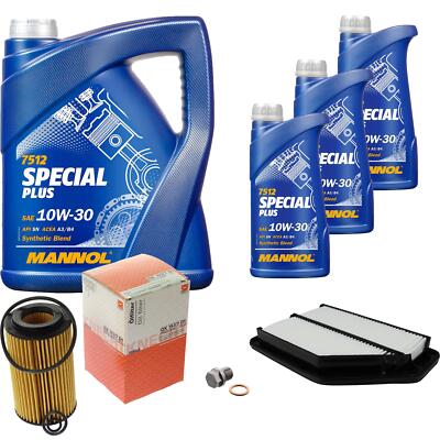 MAHLE Inspektionspaket 8 L MANNOL Special Plus 10W-30 für Honda CR-V II 2.2