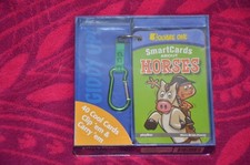 Smart Cards About Horses, Square One with clip  carry 40 cards