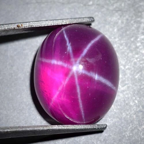14.50 Ct 14.3x12 MM Pink Red Ruby Star Sapphire 6 Rays Lab Corundum RRS8687 - Image 2 of 4