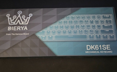 DIERYA DK61SE - Red Switches - 60% - Mechanical Keyboard [Weiß] So wie neu