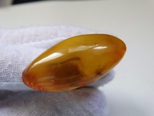 VINTAGE NATURAL BALTIC RING REAL AMBER AND METAL RARE AMBER      No.   
