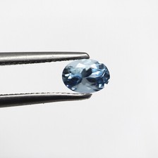 7x5 MM Oval Cut Natural Blue Aquamarine Loose Gemstone