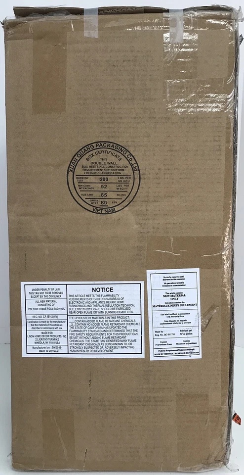 Linon Nail Head 24" Backless Counter Stool - Dark Brown with Beige - Image 4 of 4