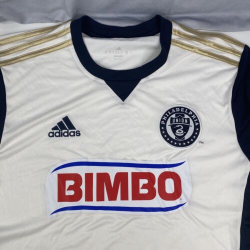 adidas Philadelphia Union American Soccer Club Mens MLS Bimbo Sports Jersey Sz M - Afbeelding 1 van 13