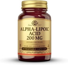 Image of Solgar Alpha-Lipoic Acid 200 mg 50 Vegetable Capsules