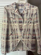 Chanel 09C Multicolor Fringe CC Buttons Jacket Size :40 Gorgeous  Org 7,865.0
