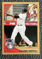 🔥DAVID ORTIZ 2010 TOPPS UPDATE SERIES GOLD #'d /2010!🔥RED SOX HOF!