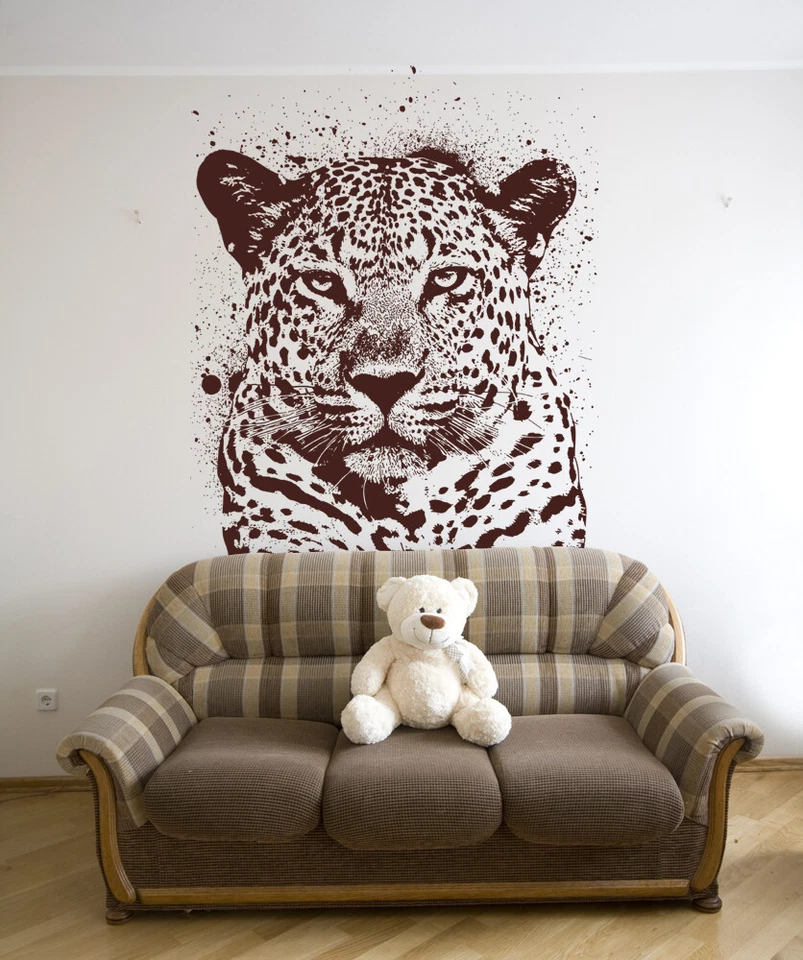 Adesivo de parede vinil Stickerbrand tinta spray leopardo #OS_AA652 - Imagem 4 de 4