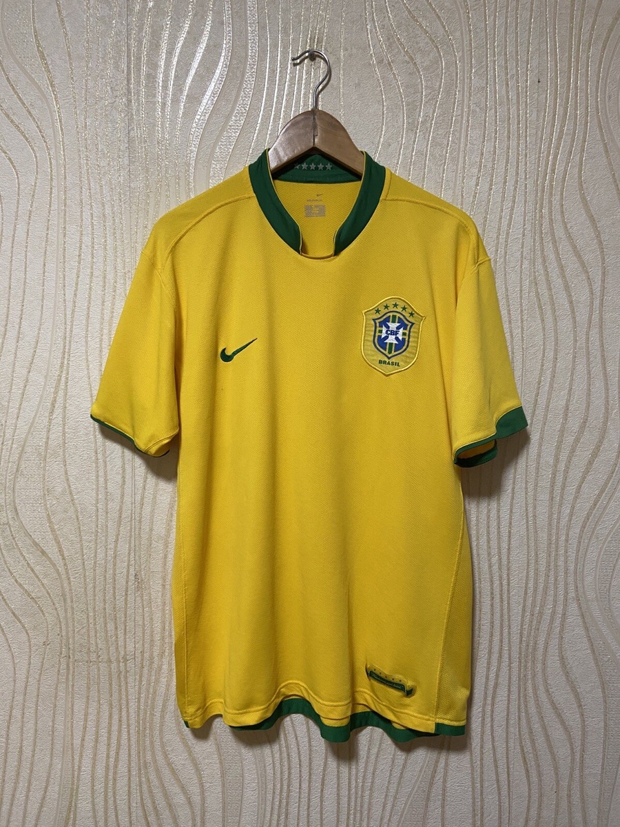 BRAZIL 2006 2008 HOME FOOTBAL SHIRT SOCCER JERSEY NIKE 103889 sz