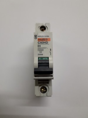 Merlin Gerin Multi9 C60HD D4 4 AMP 10 KA MCB Leitungsschutzschalter Motortyp 