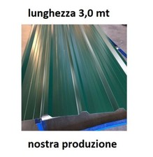 LAMIERA GRECATA Per COPERTURA 1010 MM Lunghezza 3000 MM Colore Verde Muschio
