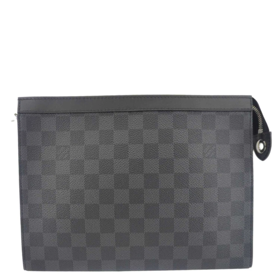 Bolsa de grafito negra Louis Vuitton Voyage MM Damier