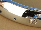 LAND ROVER SERIES 1,2,3 NEW CHROME HEADLAMP RIMS X2 (FREE UK POST)