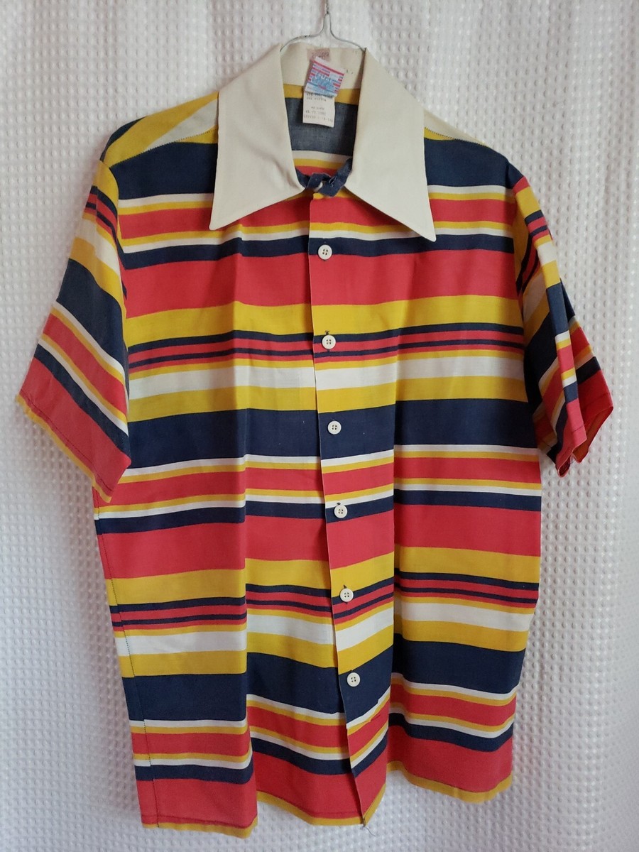 Put On Shop Teen Sears Size L Vintage Short Sleeved Shirt